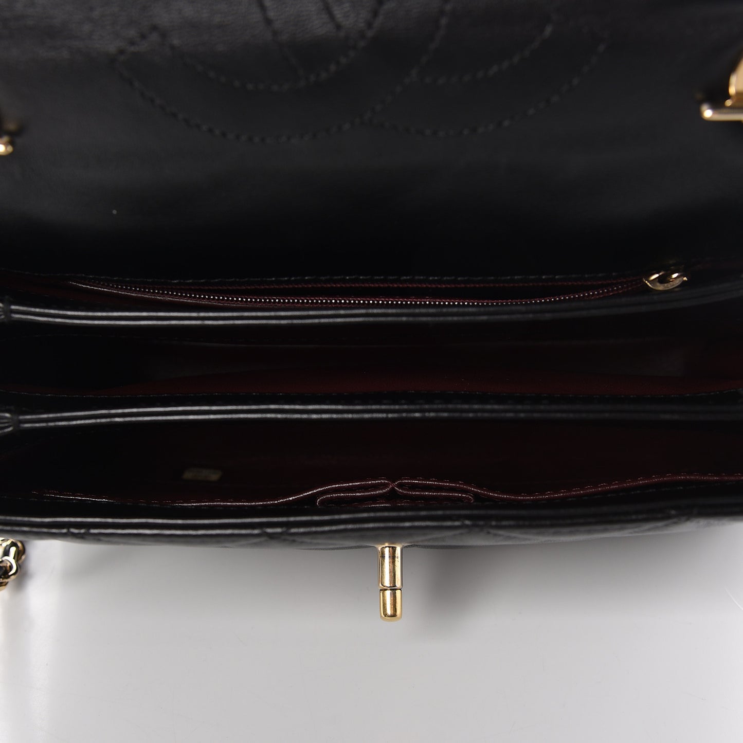 Lambskin Quilted Small Trendy CC Dual Handle Flap Bag Black