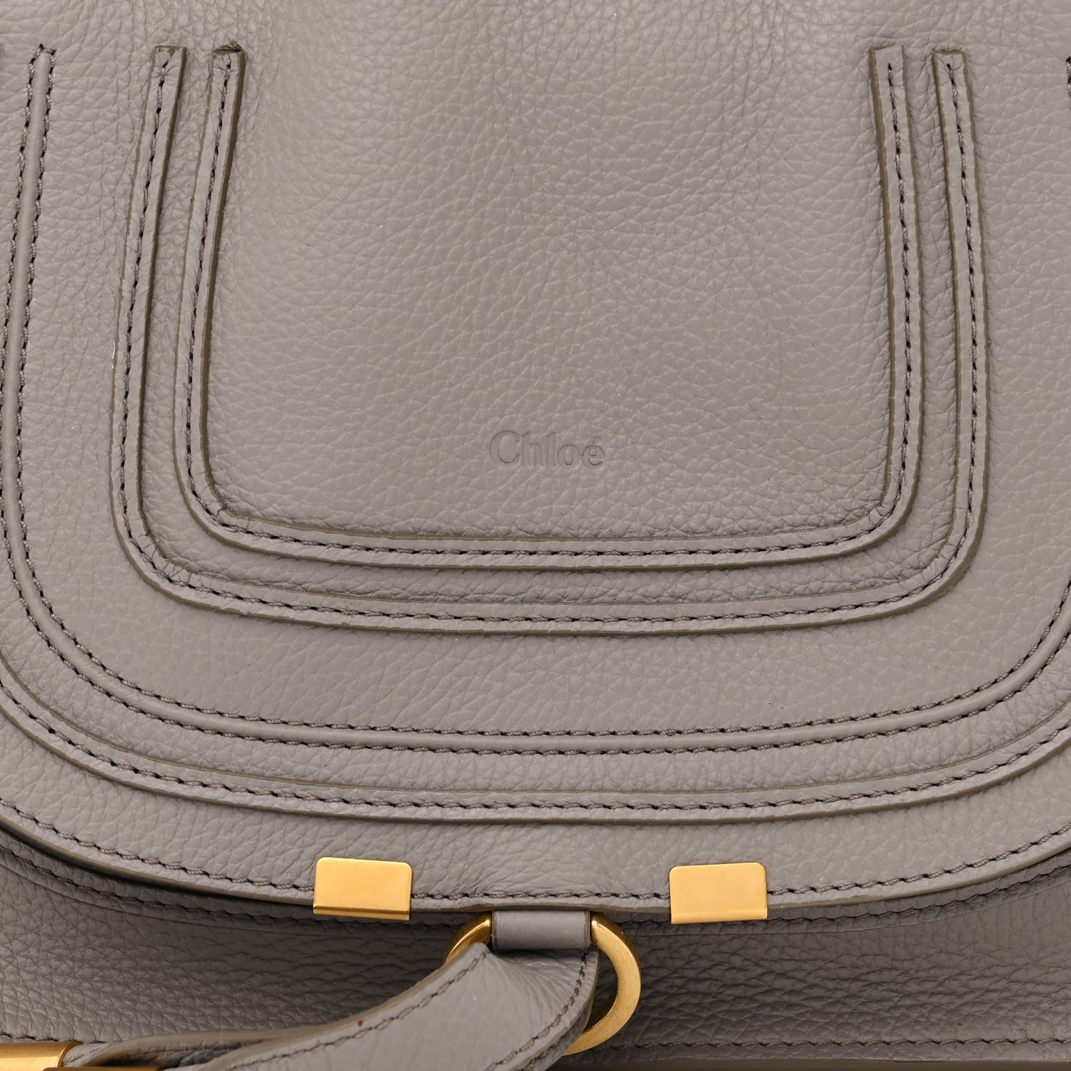 Chloe Calfskin Small Marcie Satchel Cashmere Grey 8 of 11