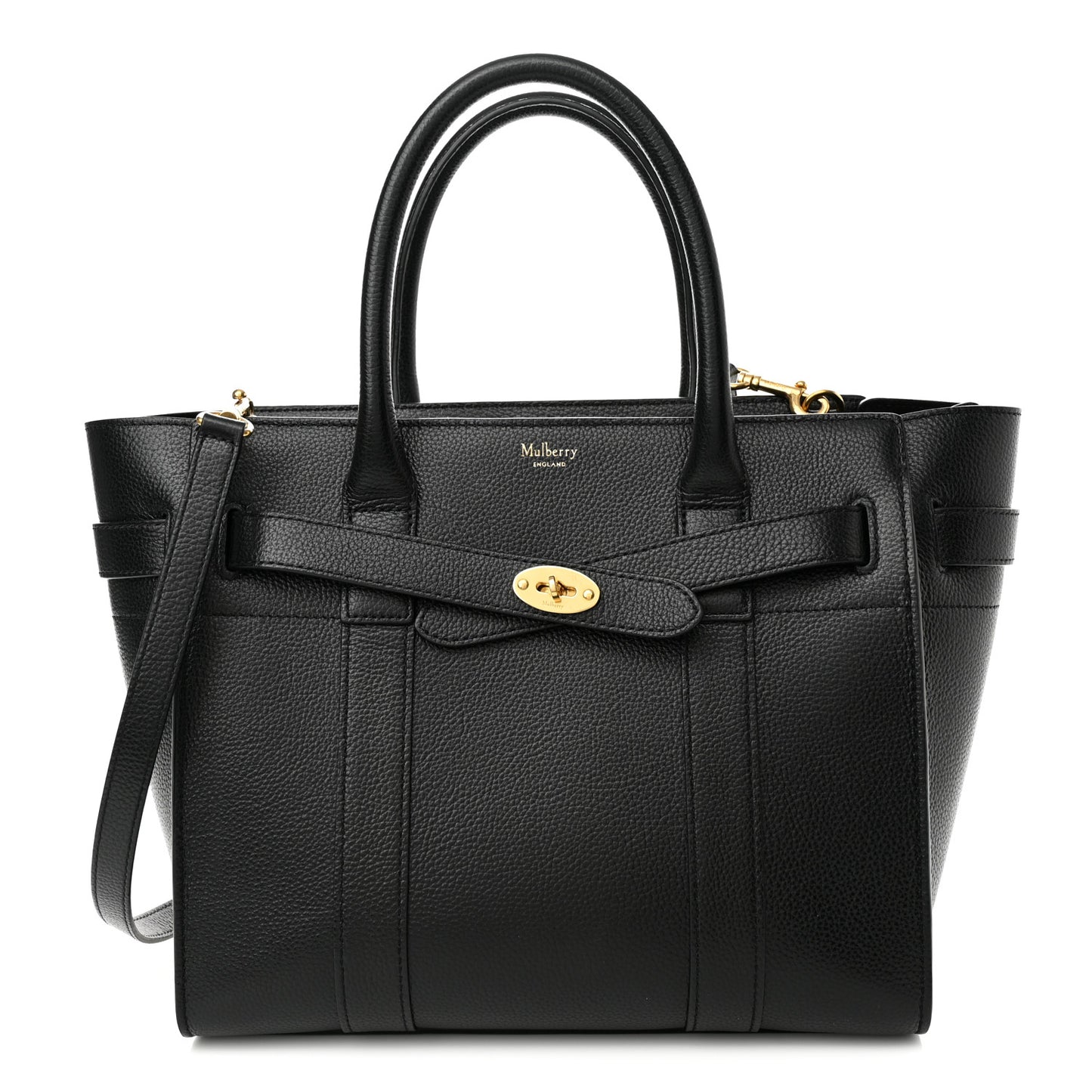 Small Classic Grain Small Zipped Bayswater Black