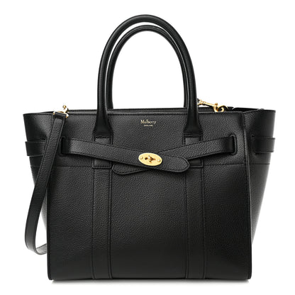 Mulberry Small Classic Grain Small Zipped Bayswater Black 1 of 11