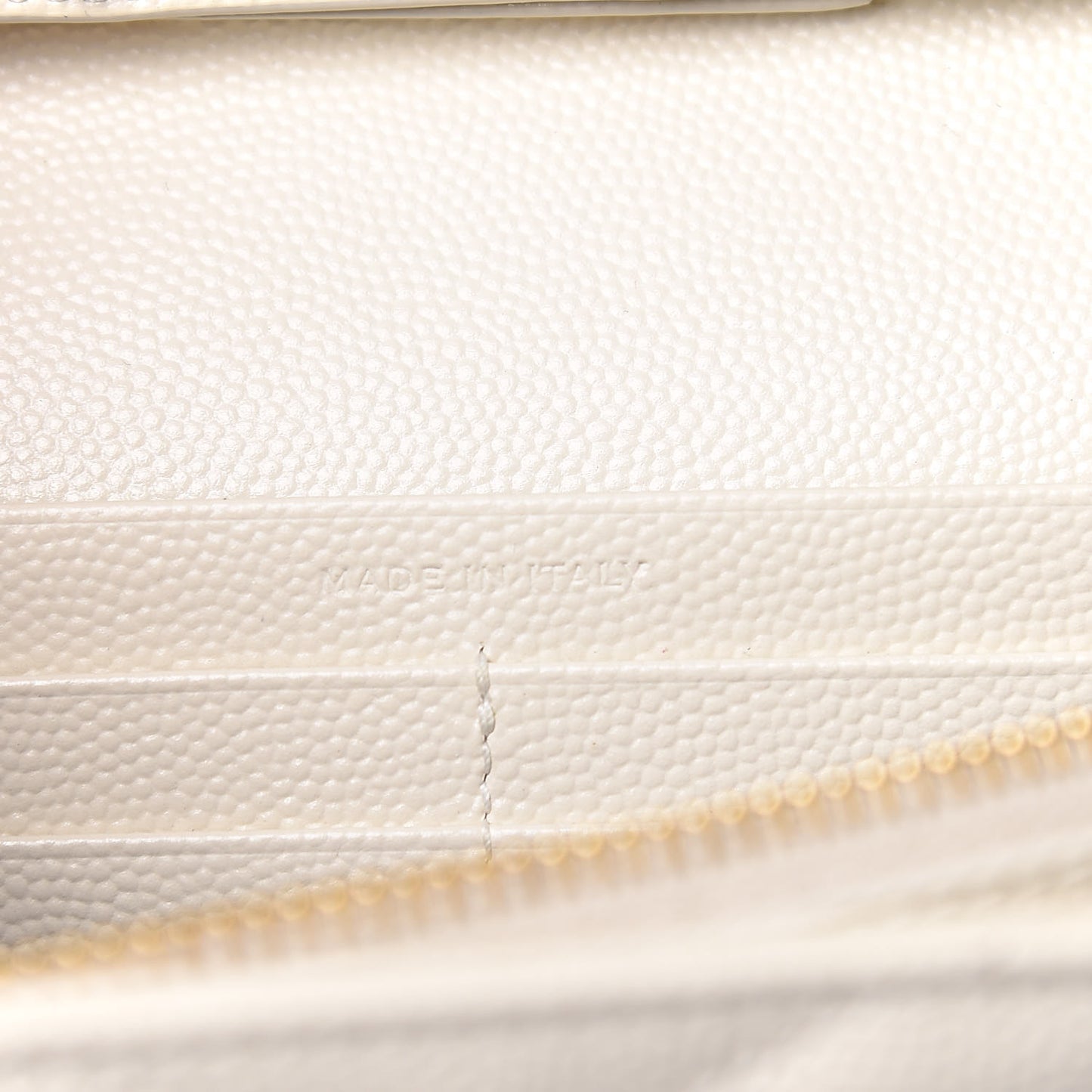 Grain De Poudre Matelasse Chevron Monogram Chain Wallet Porcellana