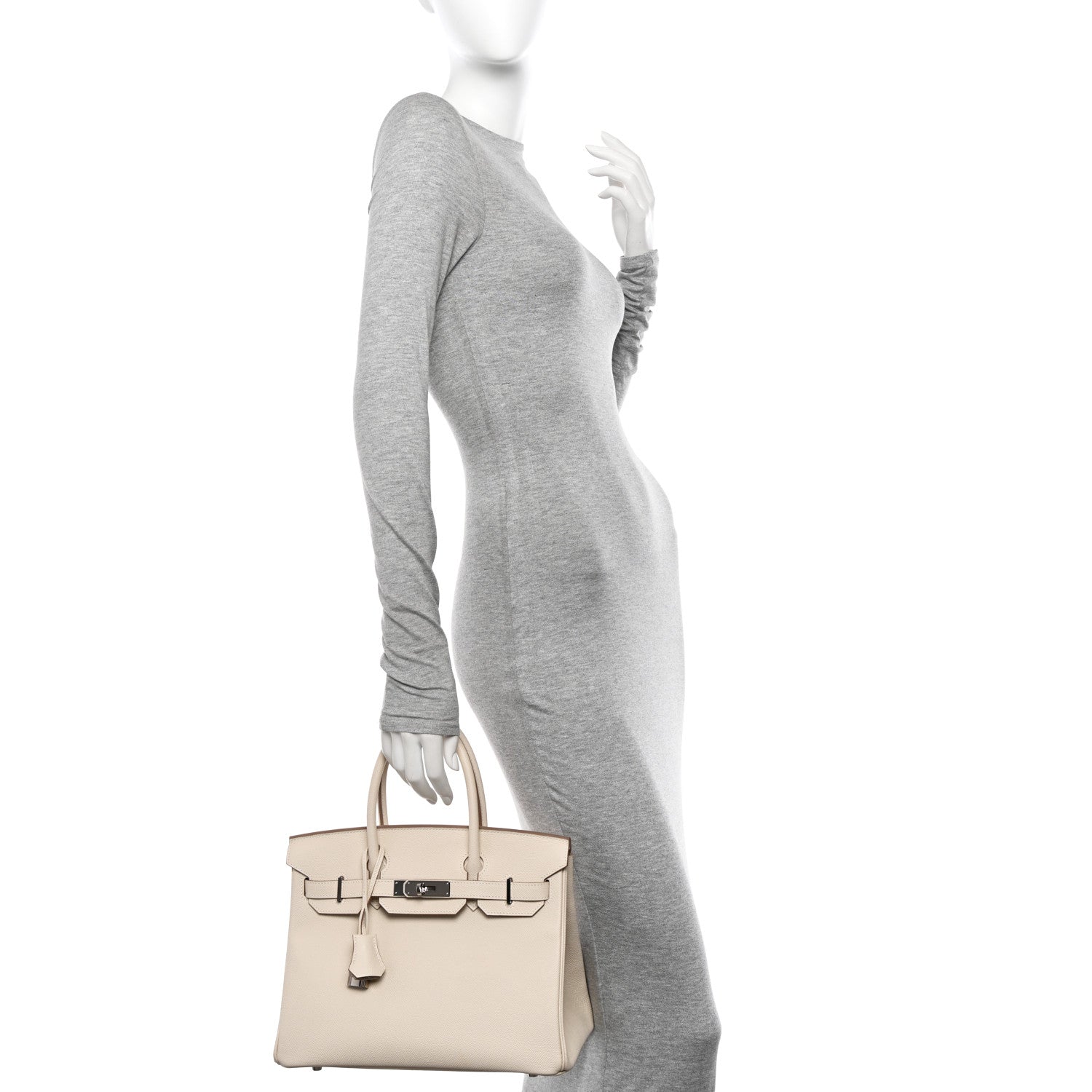 Hermes Epsom Birkin 30 Craie 2 of 13