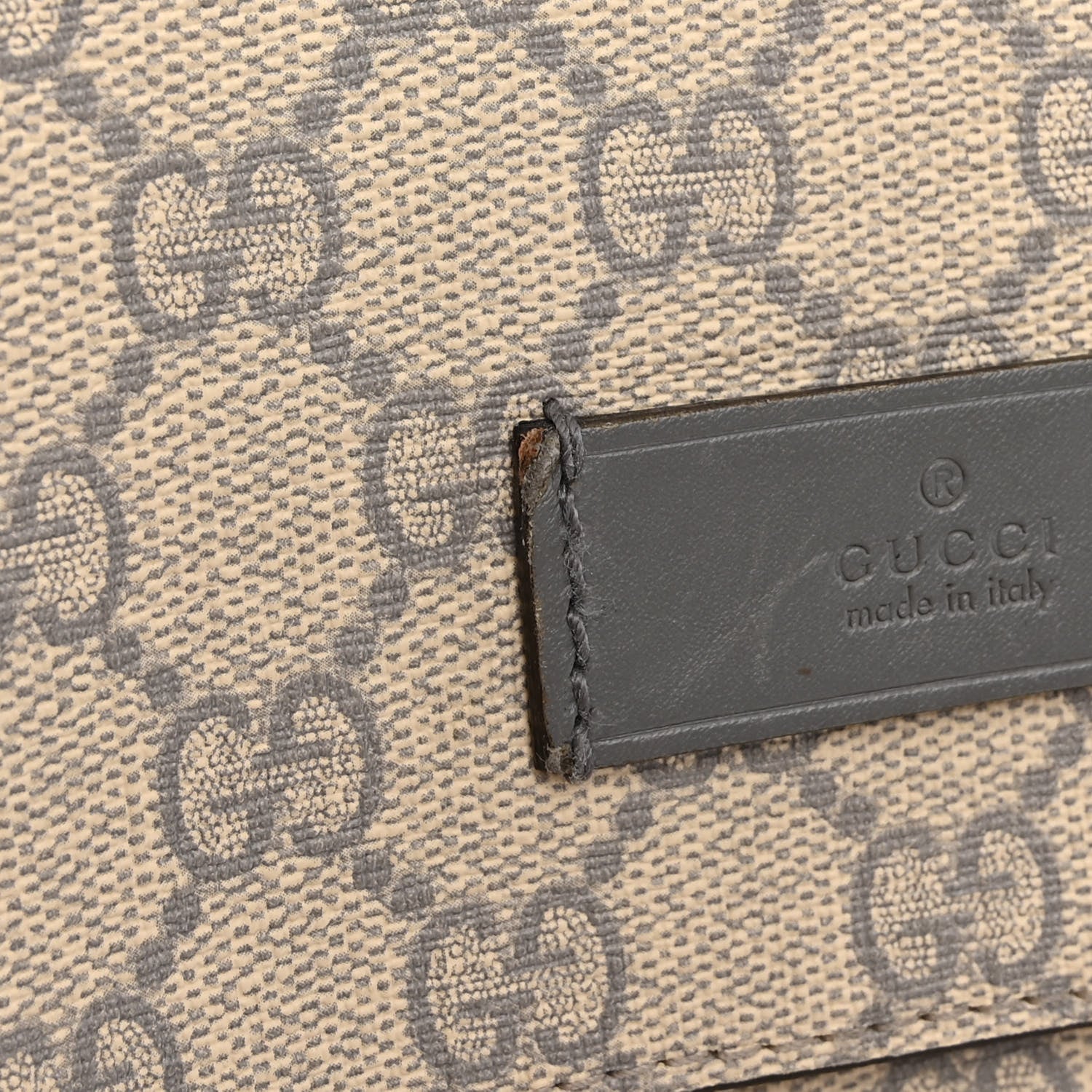 Gucci GG Plus Monogram Messenger Diaper Bag Ecru Grigio 12 of 13