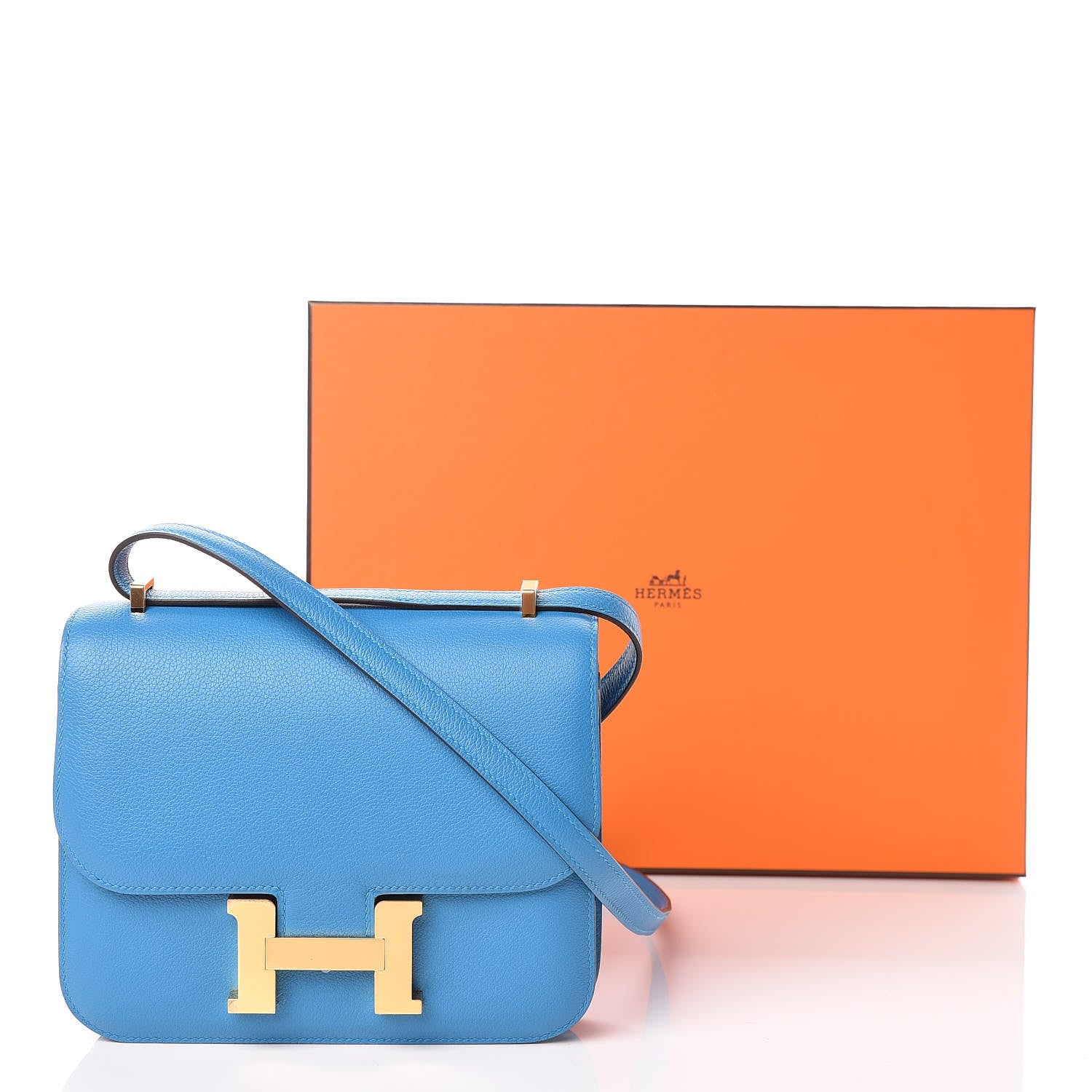 Hermes Evercolor Constance 18 Bleu Azteque 20 of 20