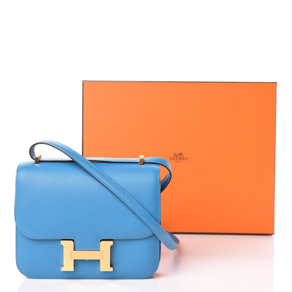 Hermes Evercolor Constance 18 Bleu Azteque 20 of 20