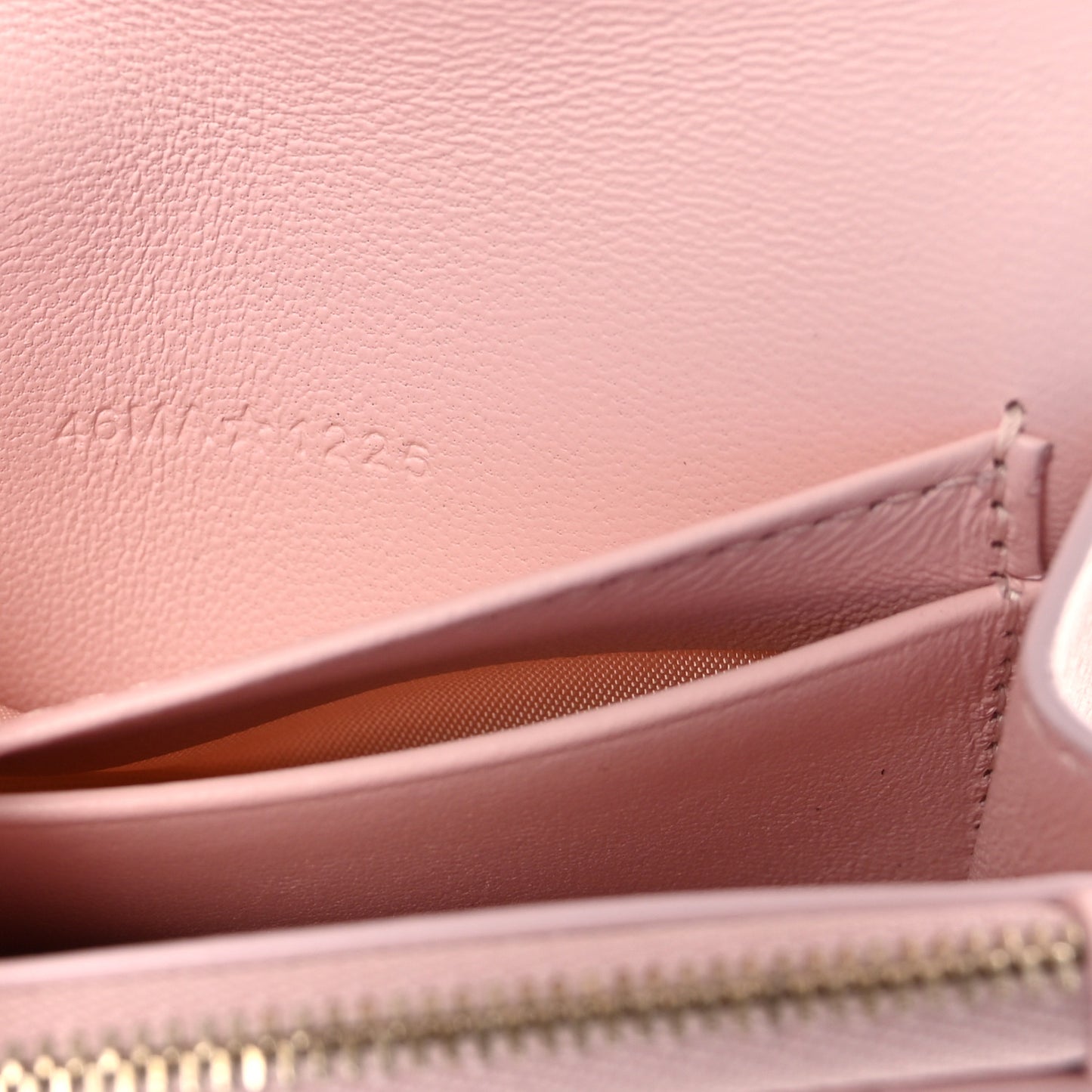 Lambskin Cannage Bow My Dior Glycine Wallet Rose Soupir
