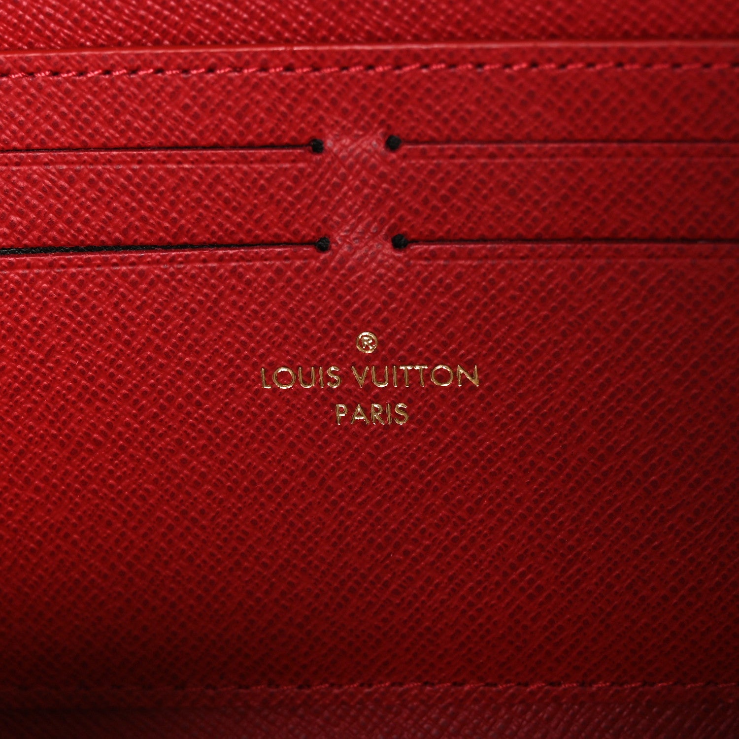 Louis Vuitton Damier Ebene Clemence Wallet Cherry 6 of 7