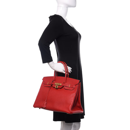 Hermes Epsom Birkin 35 Rouge Casaque 2 of 14