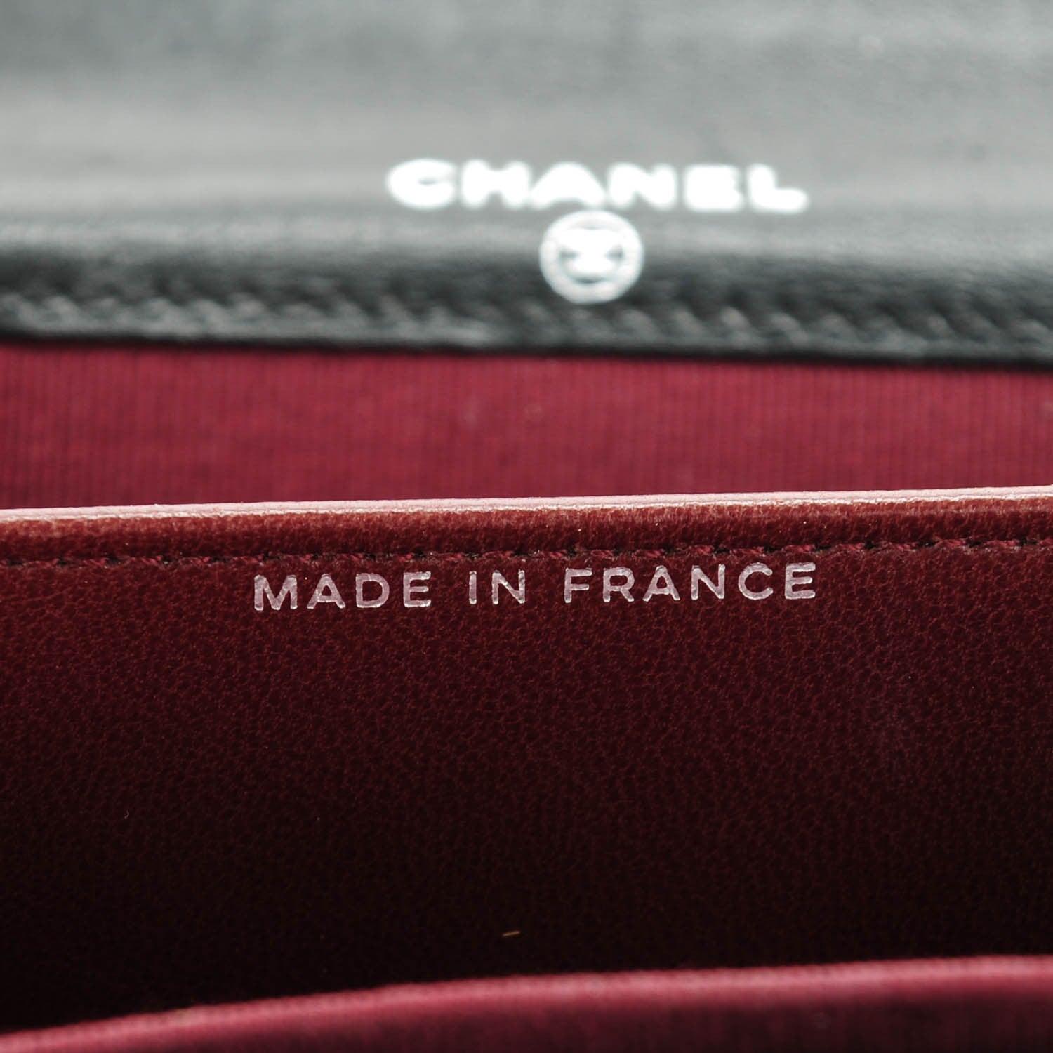 Chanel Lambskin Quilted Flap Card Holder Wallet Black 7 of 10