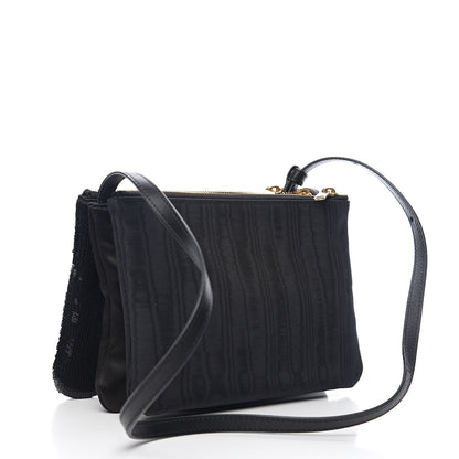 Celine Sequin Small Trio Crossbody Bag Black 2 of 8