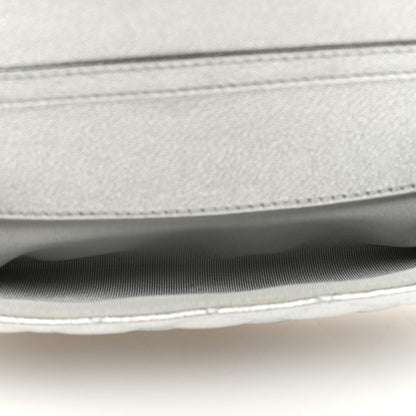 Chanel Metallic Lambskin Quilted Glasses Case With Chain Silver 6 of 11