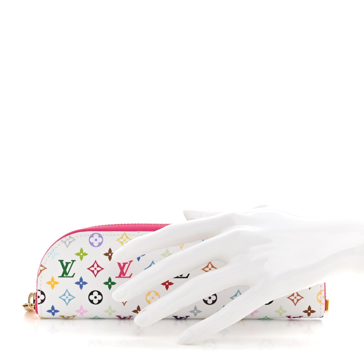 Louis Vuitton LV X TM Monogram Multicolor Charlotte Pencil Pouch Fuchsia 2 of 8