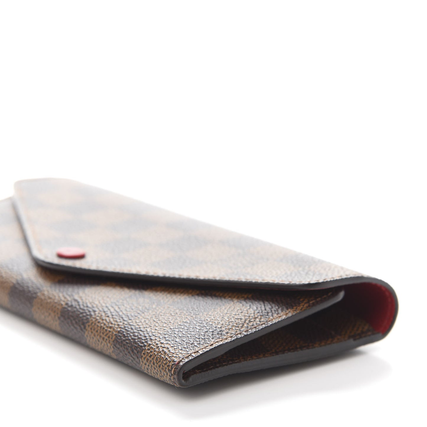 Damier Ebene Josephine Wallet Red