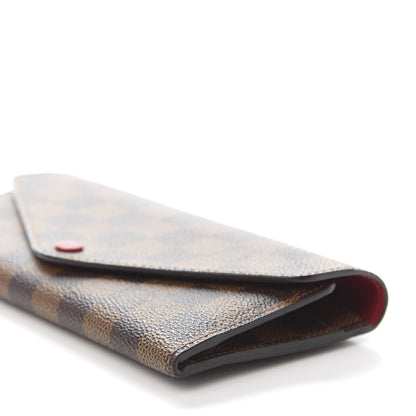 Louis Vuitton Damier Ebene Josephine Wallet Red 9 of 13