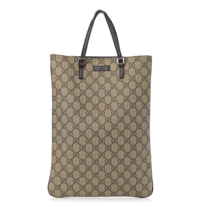 Gucci GG Plus Monogram Flat Vertical Tote Dark Brown 1 of 12