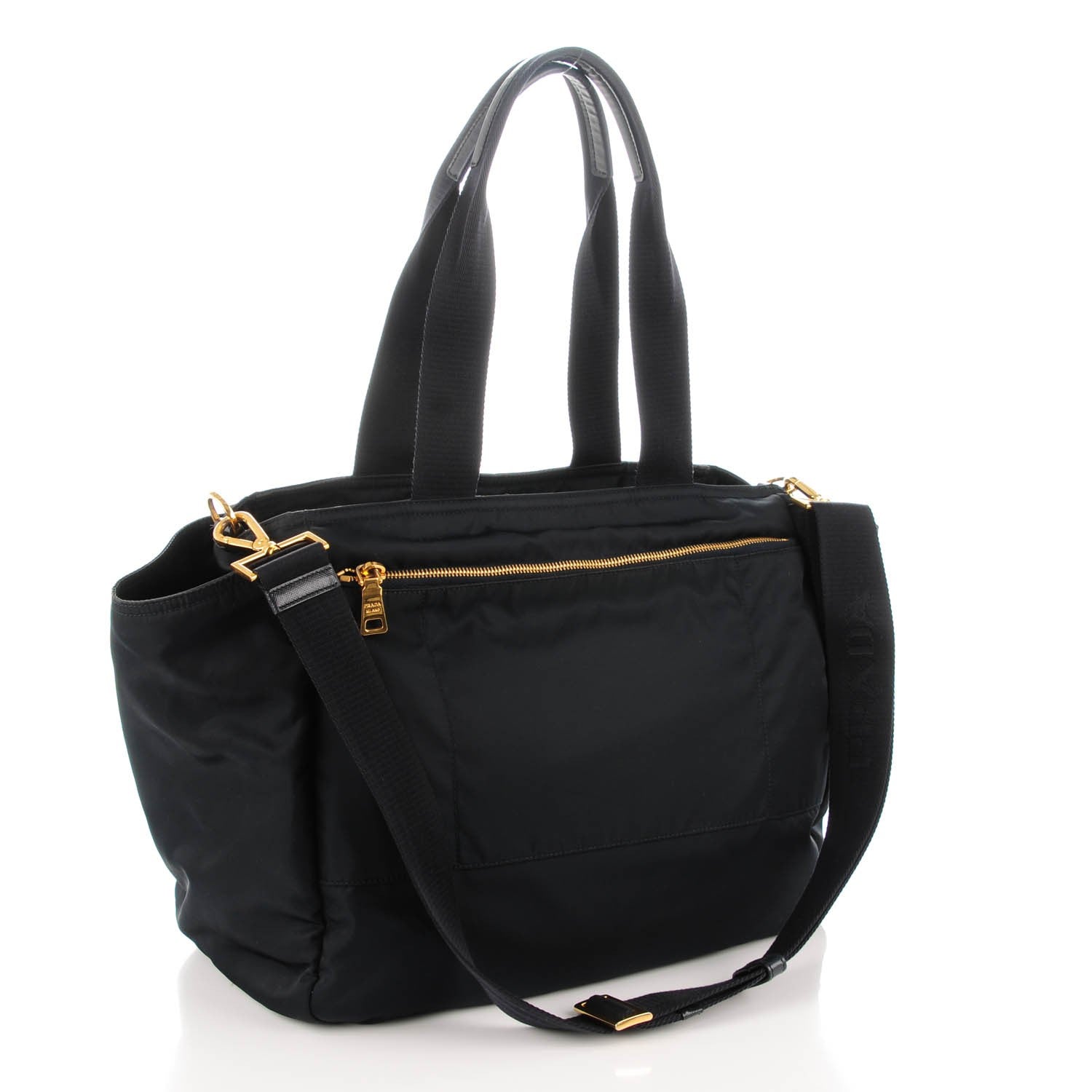 Prada Tessuto Nylon Vela Diaper Bag Blue 3 of 8