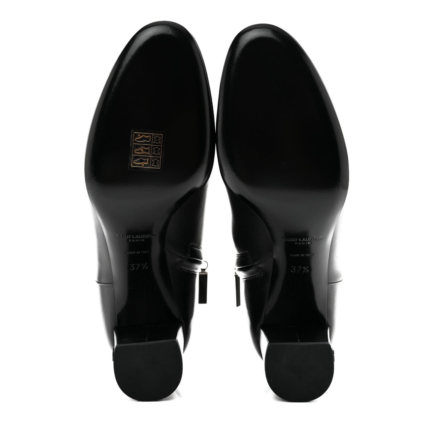 Nappa Vendome Loulou Ankle Zip Boot 37.5 Black