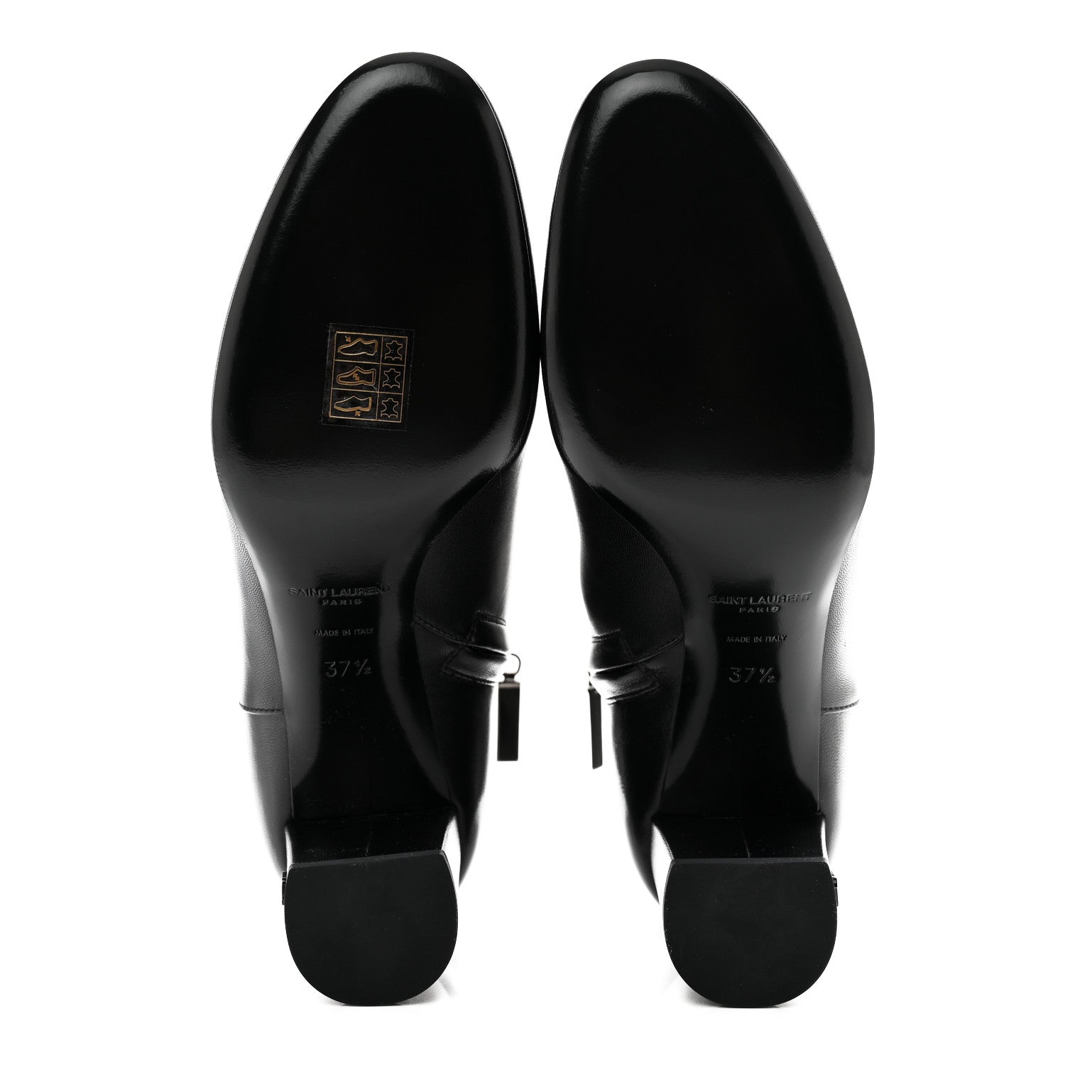 Saint Laurent Nappa Vendome Loulou Ankle Zip Boot 37.5 Black 6 of 9