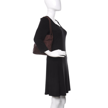 Prada Tessuto Nylon Shoulder Bag Brown 2 of 9