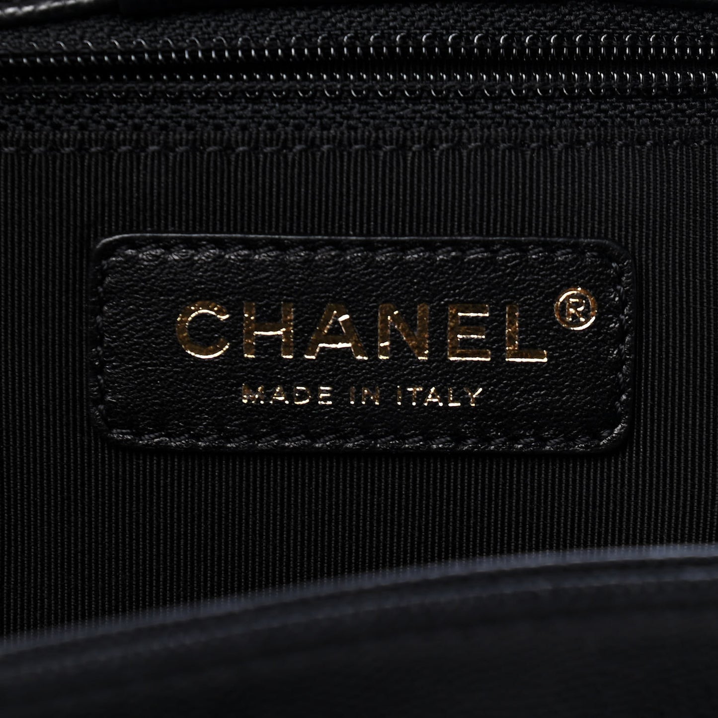 Caviar Quilted In Out Flap Shopping Tote Black