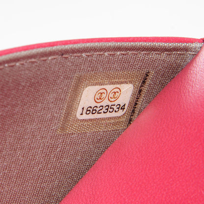 Chanel Lambskin Boy Wallet on Chain WOC Pink 8 of 8
