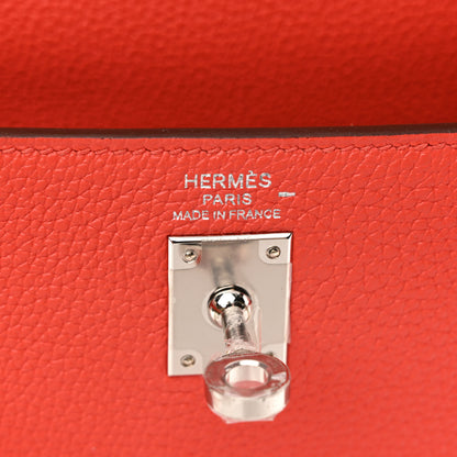 Hermes Togo Lizard Kelly Retourne Touch 25 Capucine 6 of 11