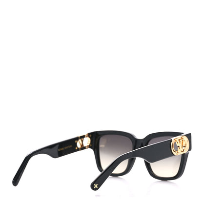 Louis Vuitton Acetate LV Link PM Square Sunglasses Z1566W Black 4 of 9