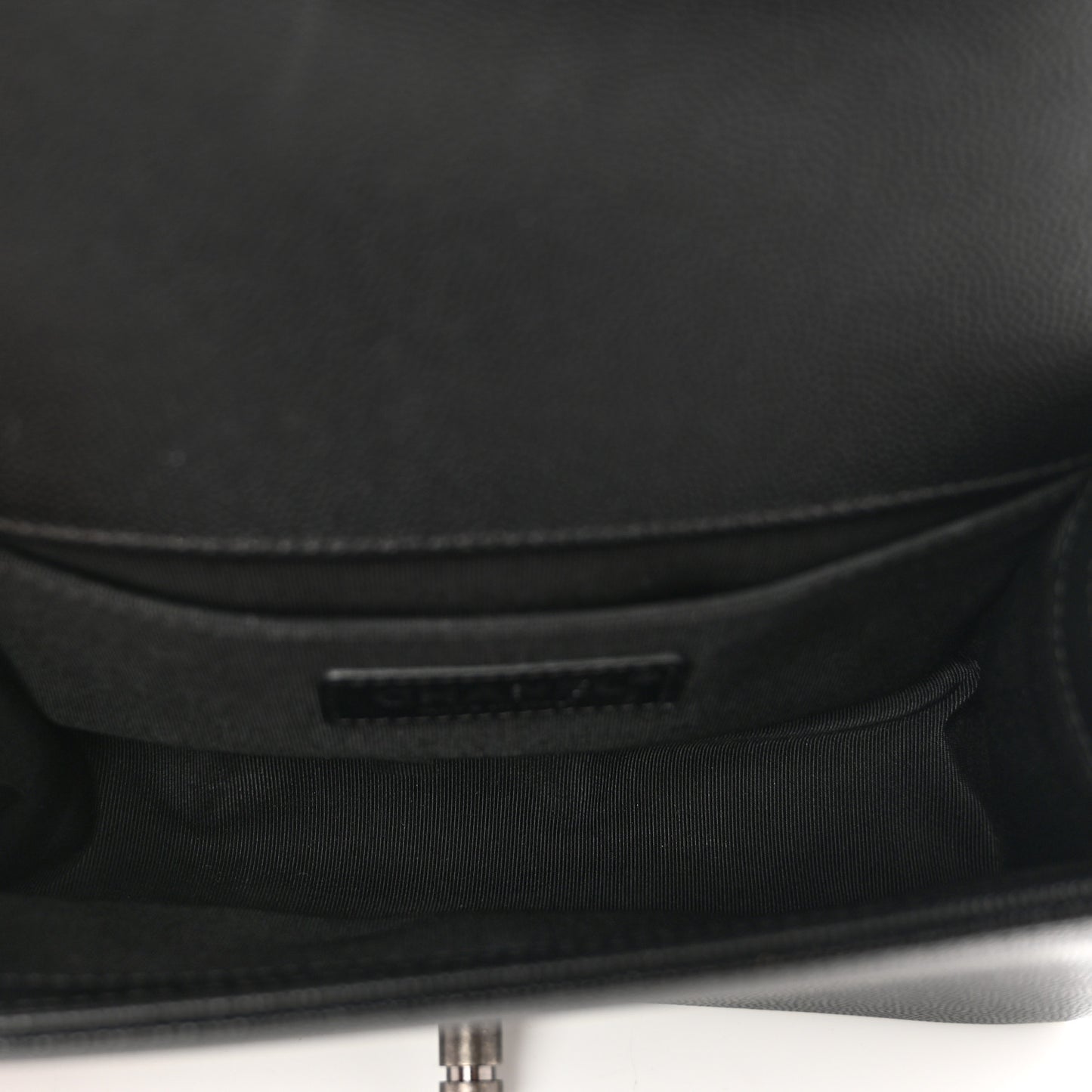 Caviar Quilted Small Boy Flap Black