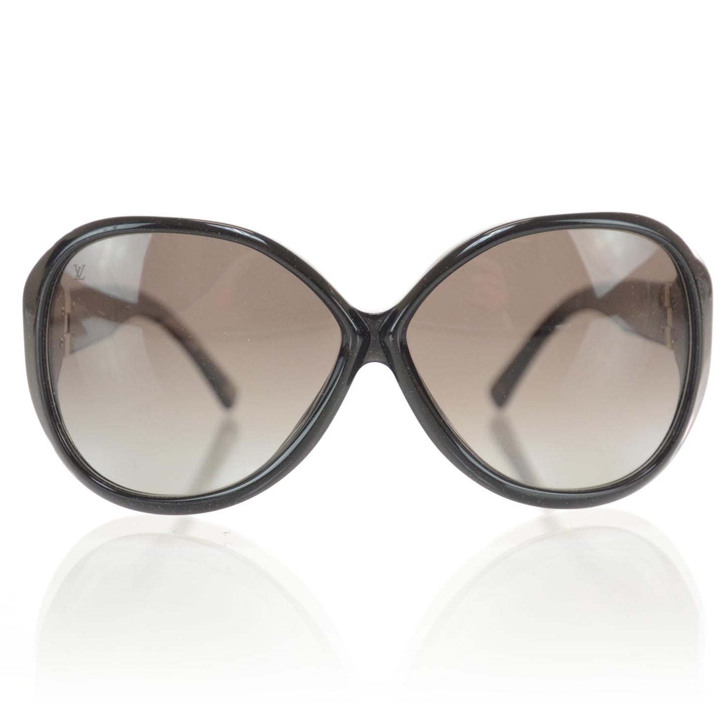 Oversized Soupcon Sunglasses Black Glitter