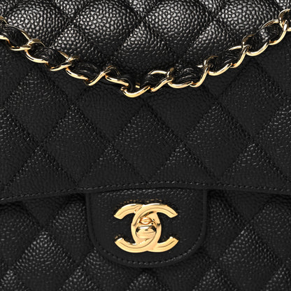 Chanel Caviar Quilted Medium Double Flap Black 8 of 12