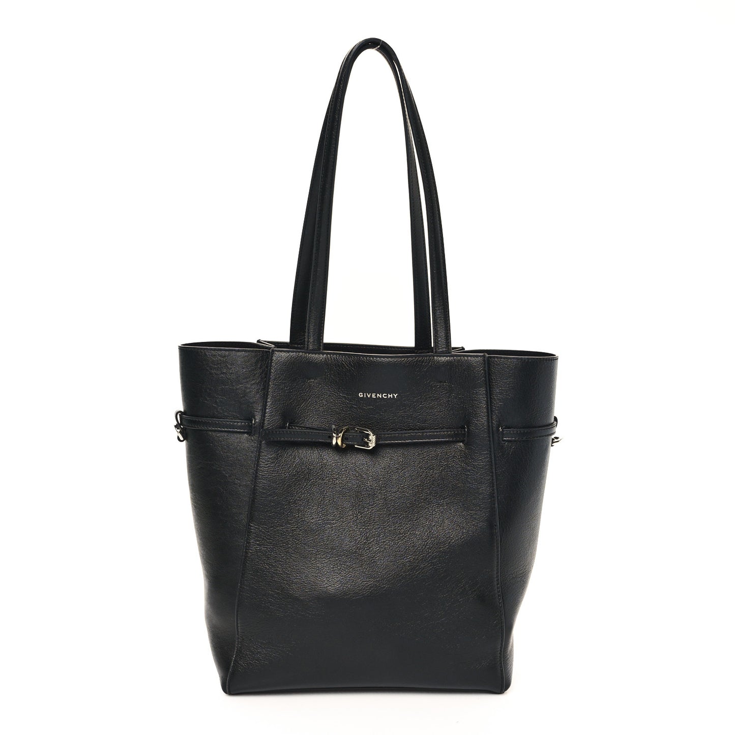 Calfskin Voyou Medium North South Tote Black