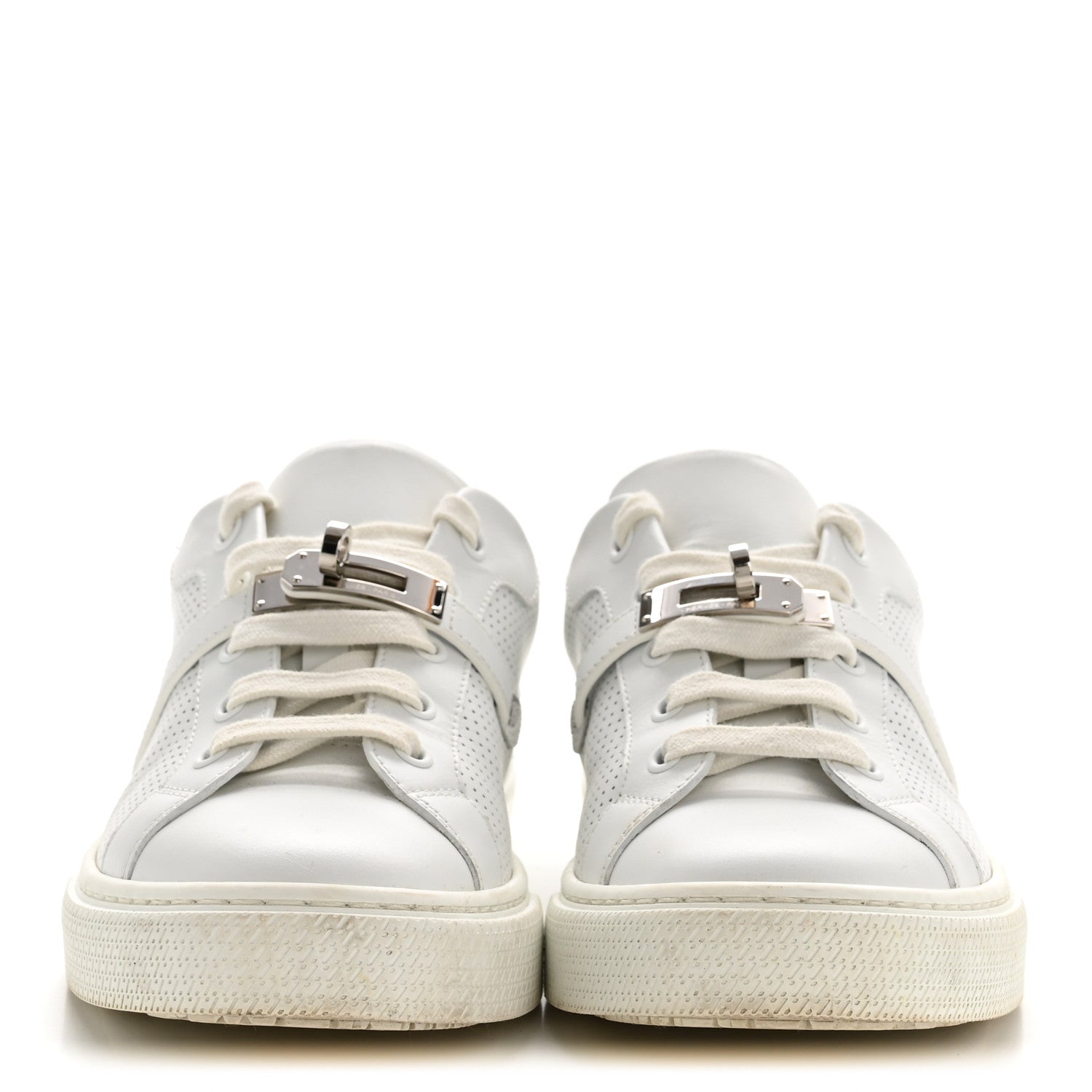Hermes Calfskin Day Sneakers 37 White 3 of 10