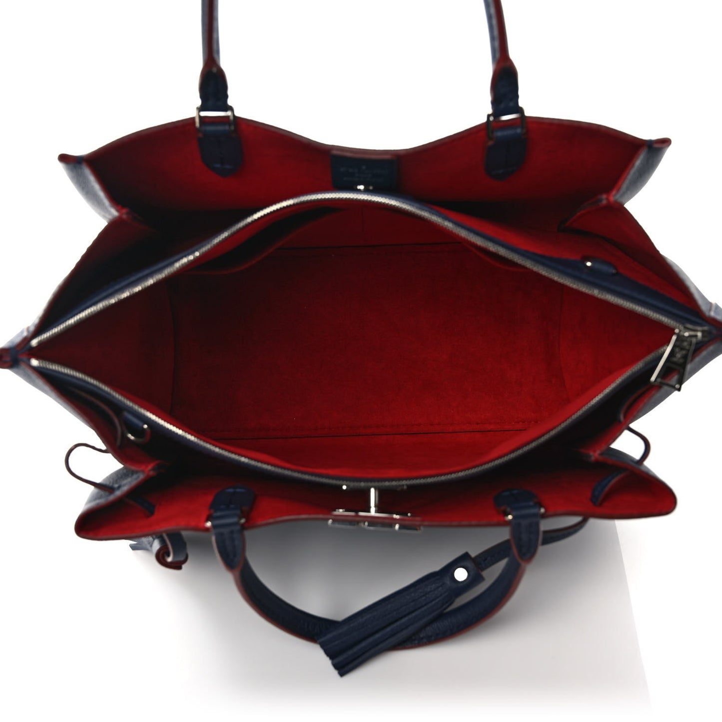 Calfskin Lockmeto Marine Rouge