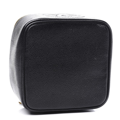 Chanel Caviar CC Vanity Cosmetic Case Black 3 of 11