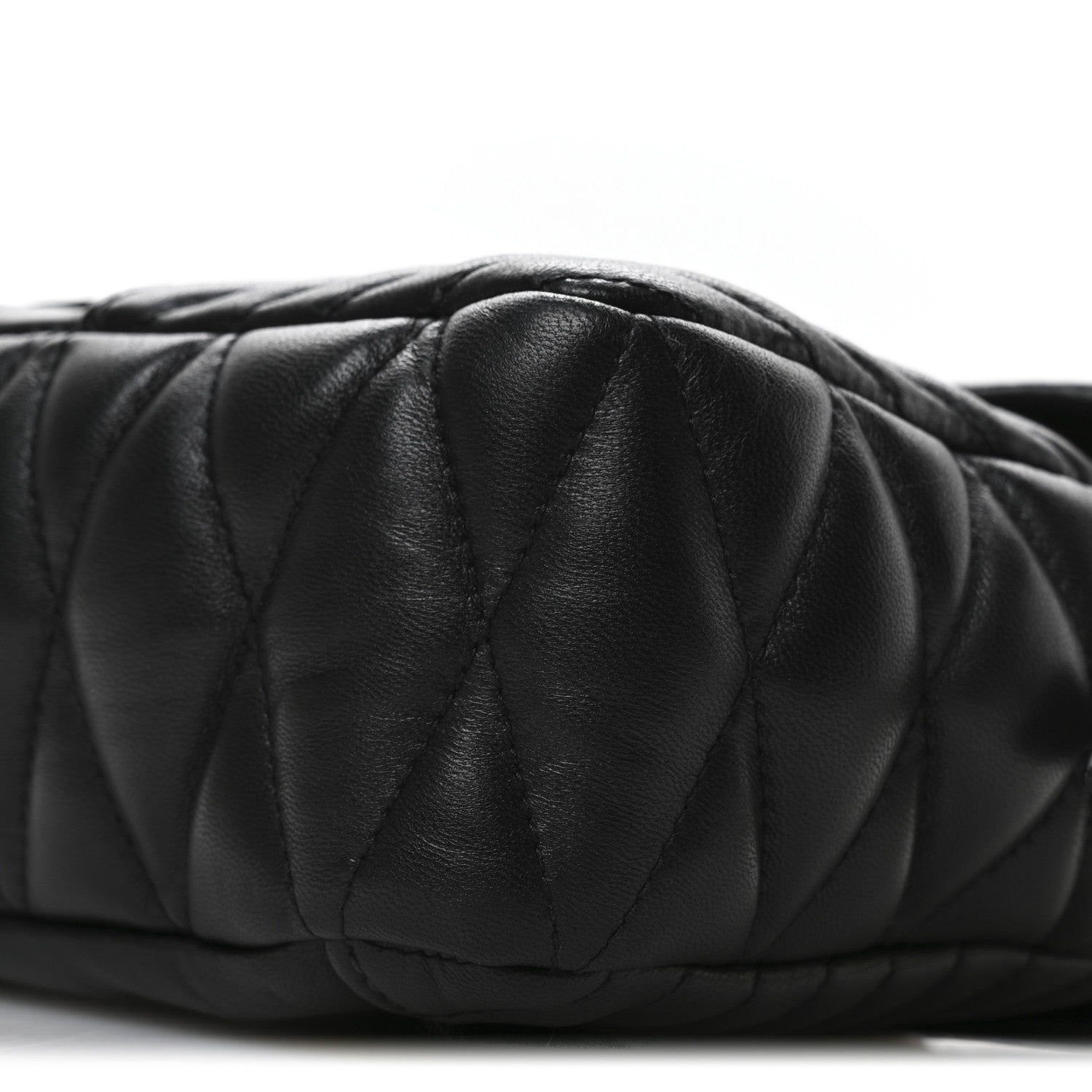 Miu Miu Nappa Matelasse Biker Shoulder Bag Black 11 of 11