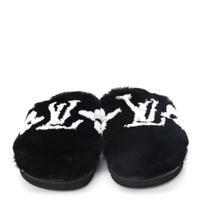 Louis Vuitton Mink Pool Pillow Comfort Mule 39 Black 3 of 9