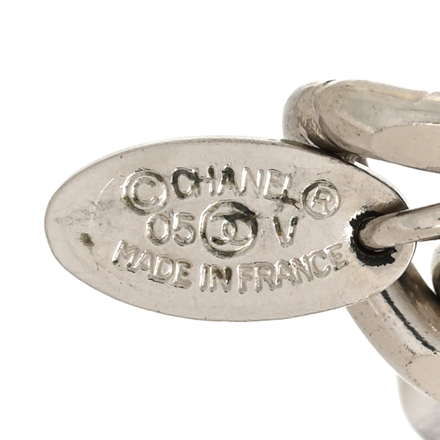 Chanel CC Logo Charms Bracelet Silver 4 of 4