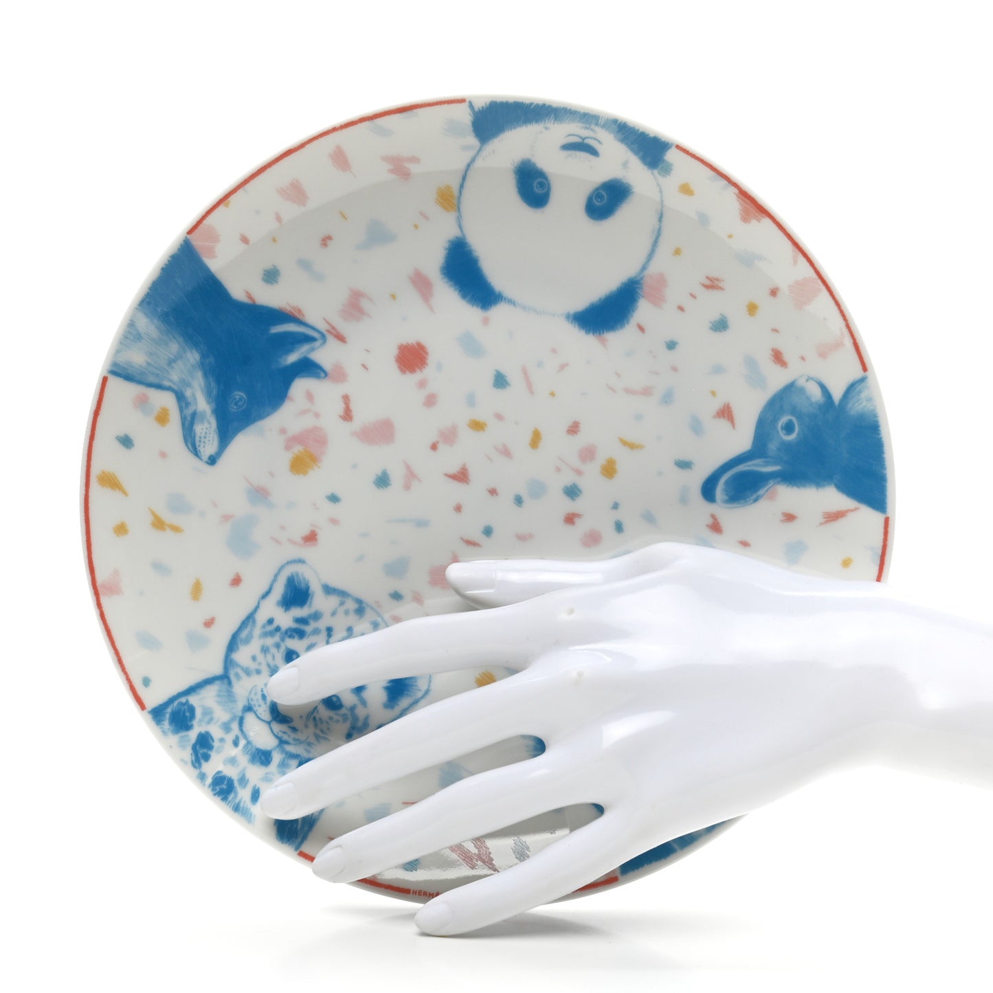 Porcelain Passe-Passe Dessert Plate
