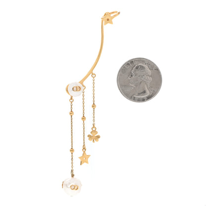 Christian Dior Pearl Shiny-D Earring Gold 2 of 4