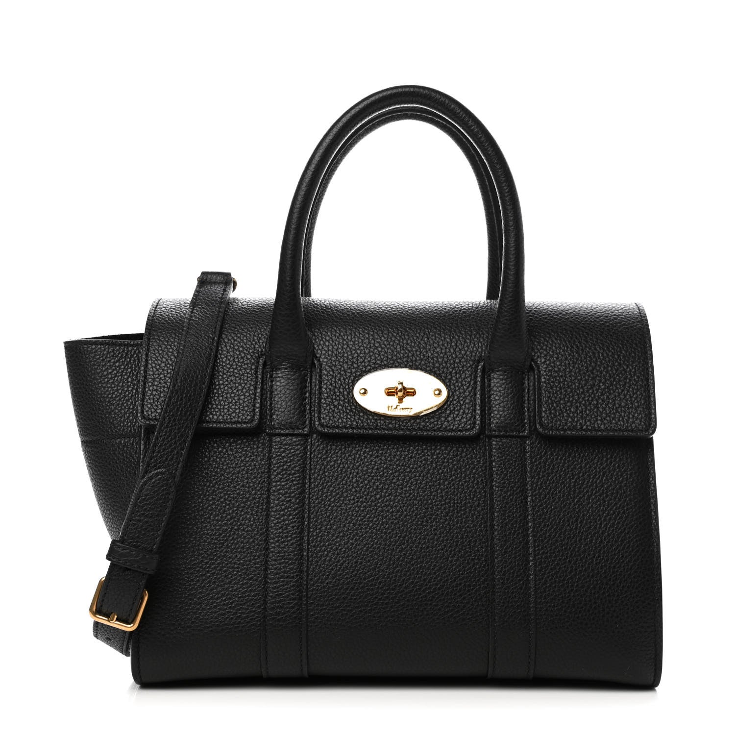 Mulberry Classic Grain Small New Bayswater Black 1 of 9