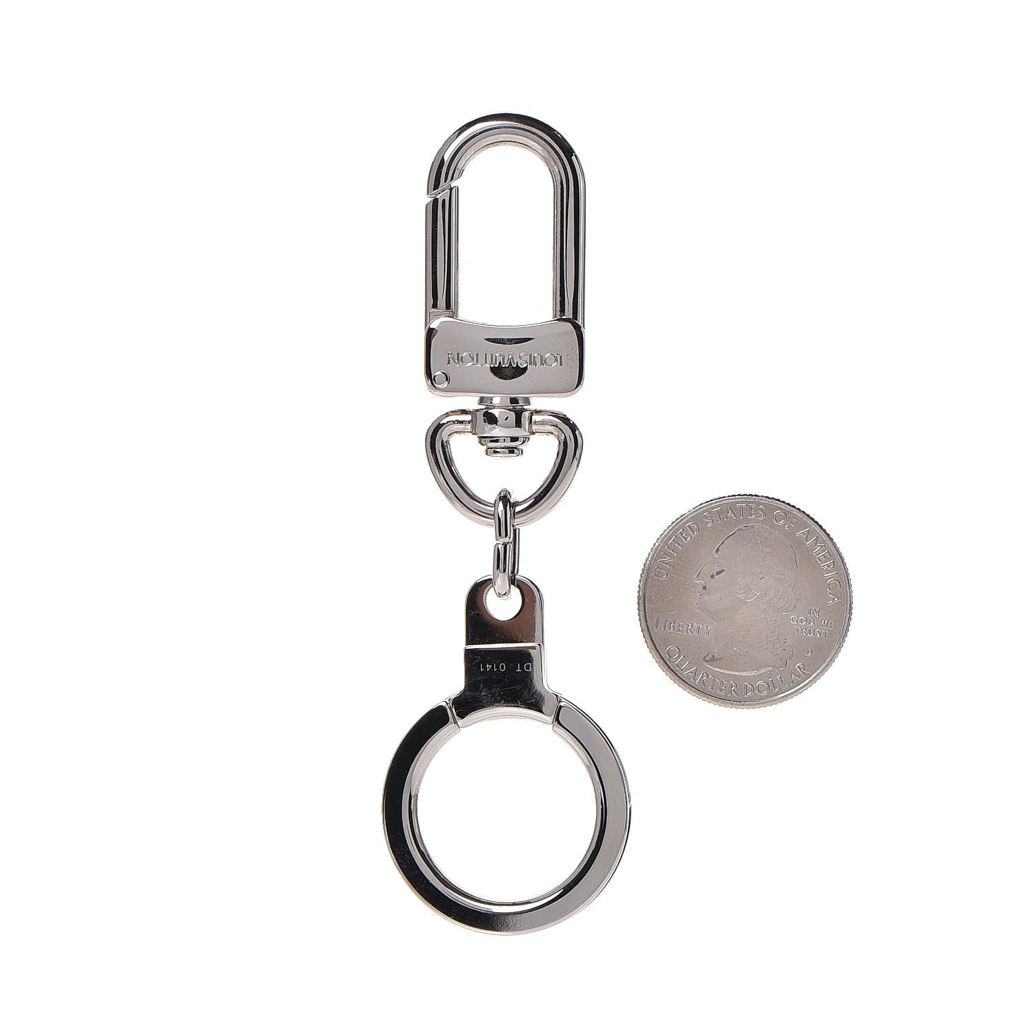 Louis Vuitton Pochette Extender Key Ring Silver 2 of 3