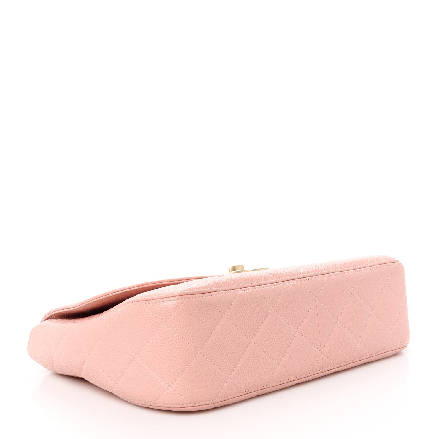 Chanel Caviar Quilted XL Jumbo Single Flap Light Pink 4 of 13