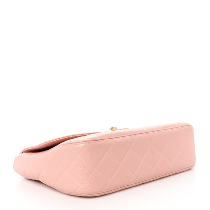 Chanel Caviar Quilted XL Jumbo Single Flap Light Pink 4 of 13