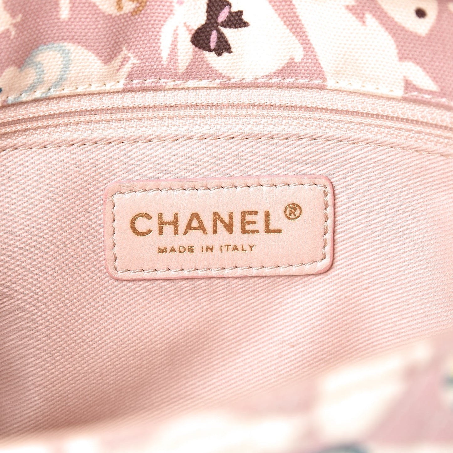 Canvas Printed Medium Single Flap Pink