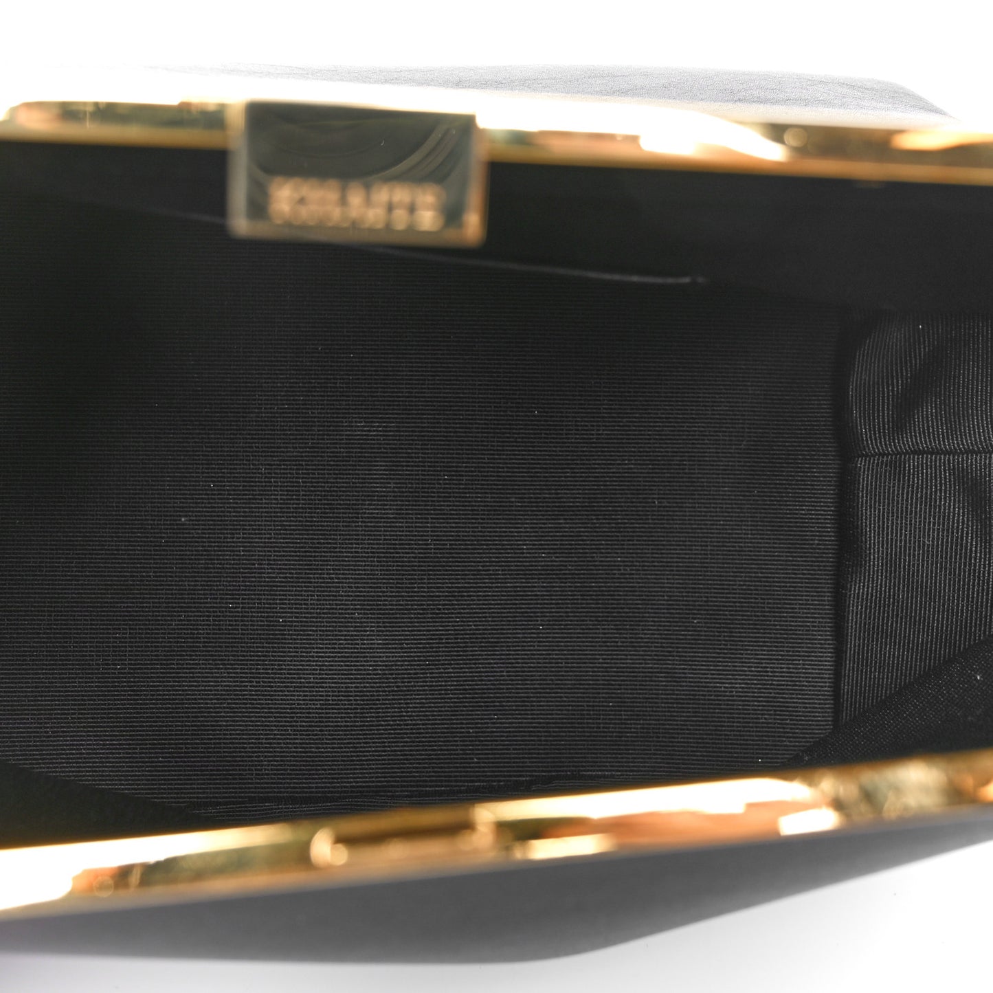 Smooth Calfskin Aimme Envelope Clutch Black