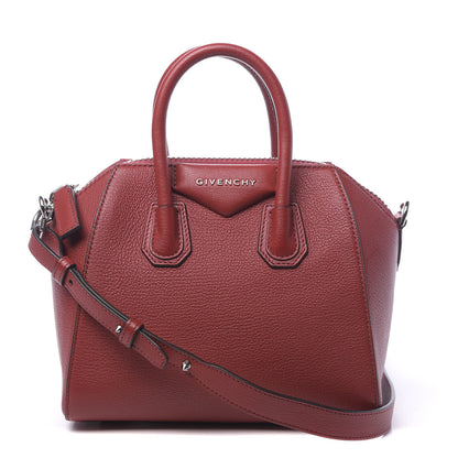 Givenchy Sugar Goatskin Mini Antigona Dark Red 1 of 11