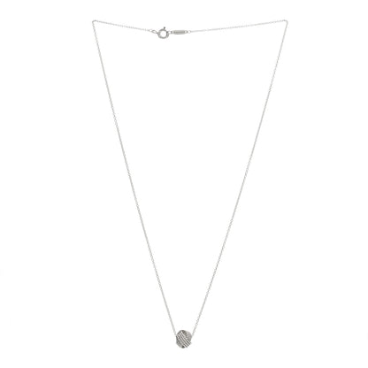 Tiffany Sterling Silver Twist Knot Pendant Necklace 2 of 3