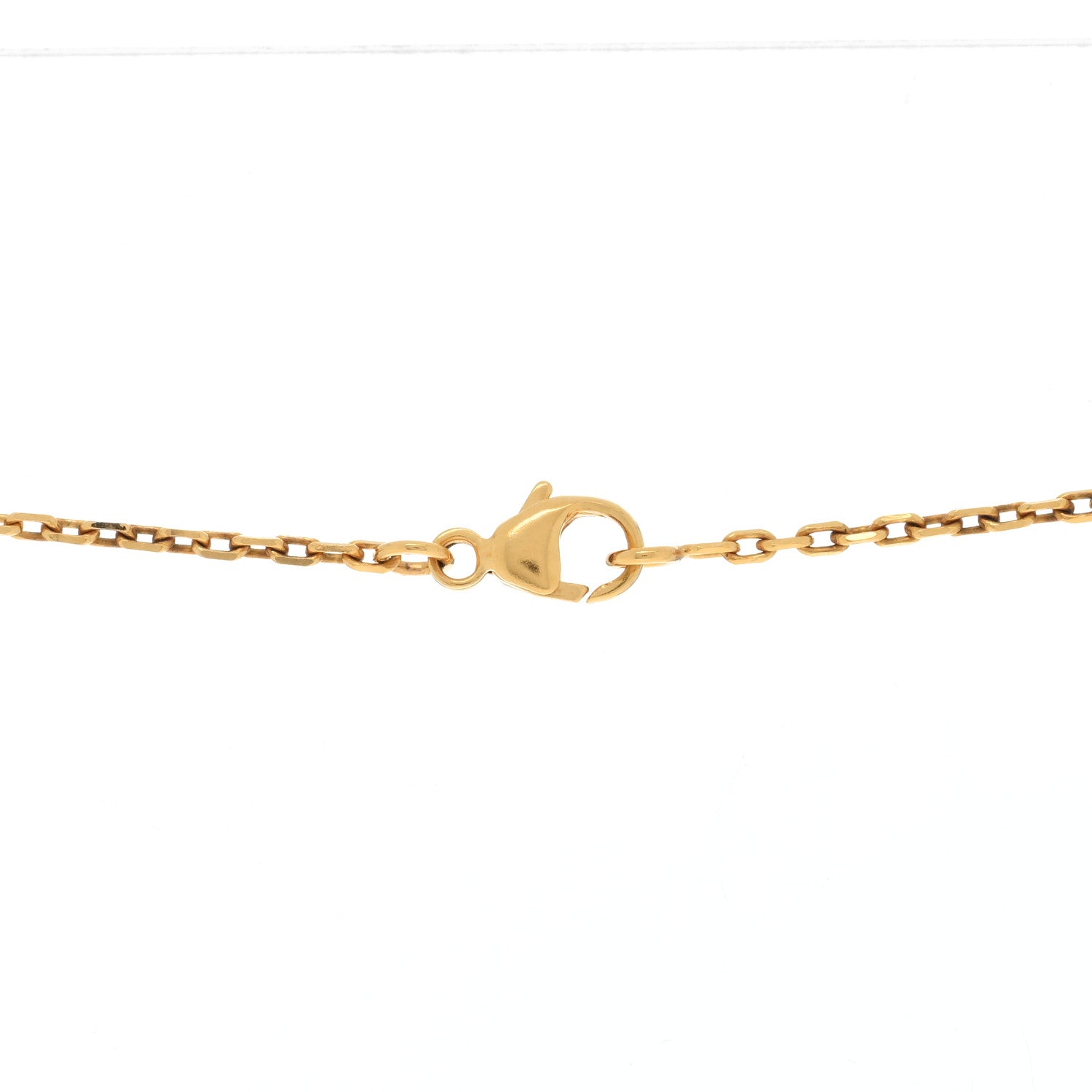 Hermes Lacquered Gold Pop H Pendant Necklace Black 3 of 4