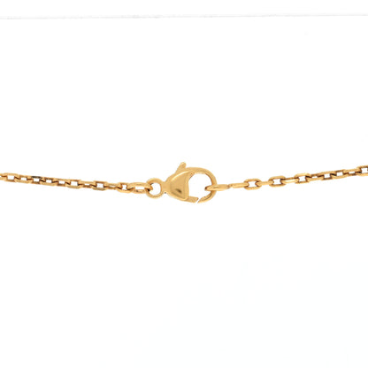 Hermes Lacquered Gold Pop H Pendant Necklace Black 3 of 4