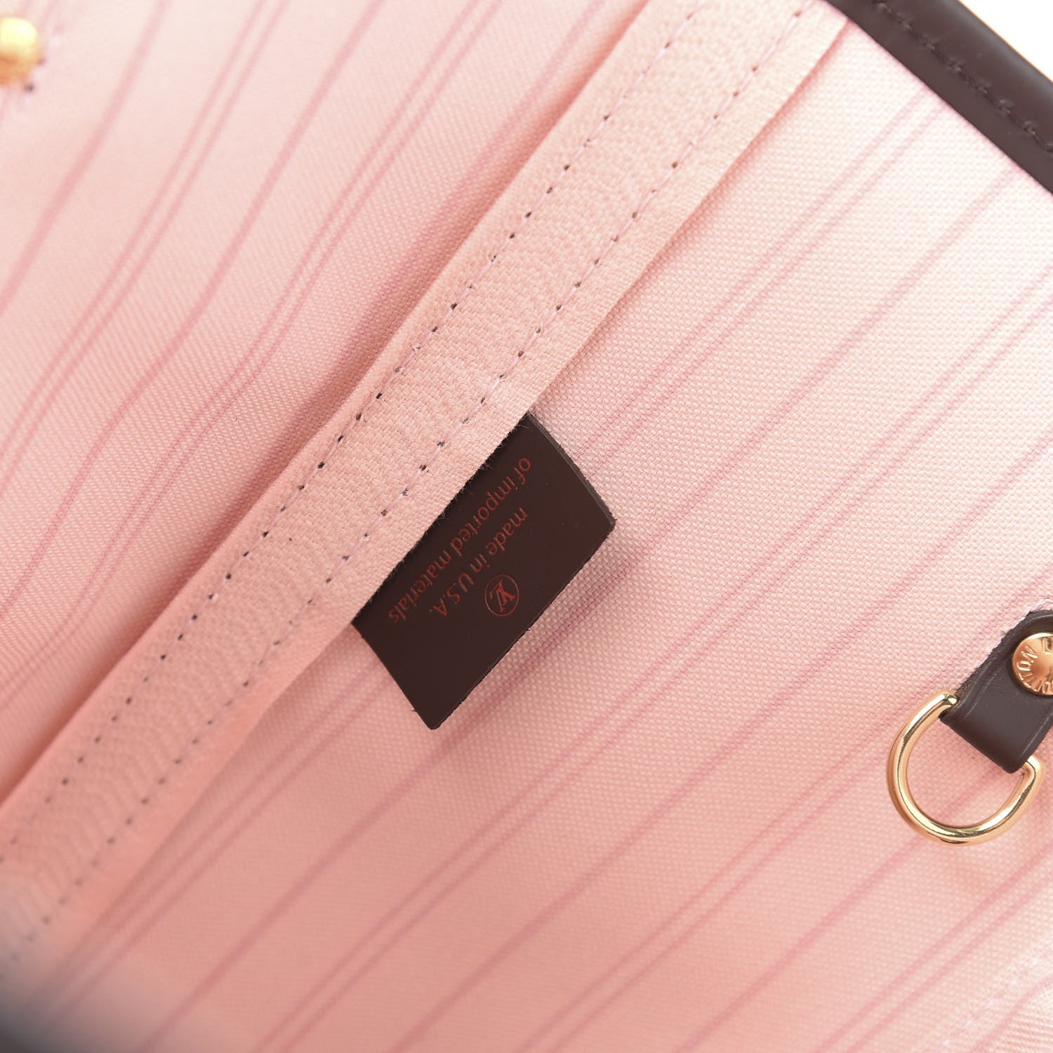 Louis Vuitton Damier Ebene Neo Neverfull MM Rose Ballerine 6 of 12